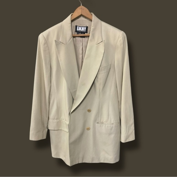 ✨ Vintage DKNY Oversized Blazer Women’s‎ 4 | Silk Blend Power Suit Vibes 🕶️ - Picture 2 of 7